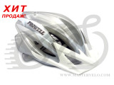 Шлем ProWheel F44R разм. 54-58 (M), бело-серебристый